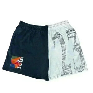 Vintage Nike Jordan Jungle #23 Atheltic Cotton Two Tone Sweats Shorts size XL